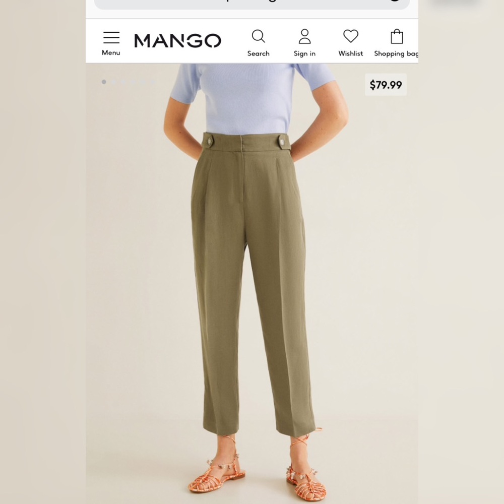 Soft straight trousers MANGO